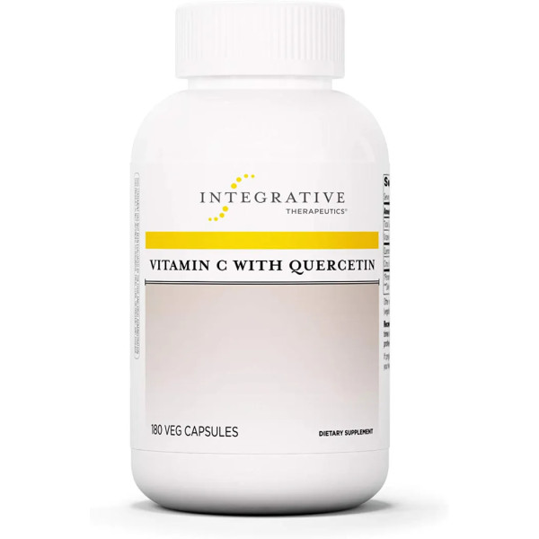 Вітамін С з кверцетином, Vitamin C with Quercetin, Integrative Therapeutics, 180 вегетаріанських капсул