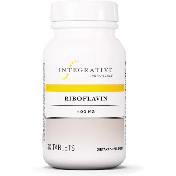 Вітамін В-2, рибофлавін, Riboflavin, Integrative Therapeutics, 400 мг, 30 таблеток