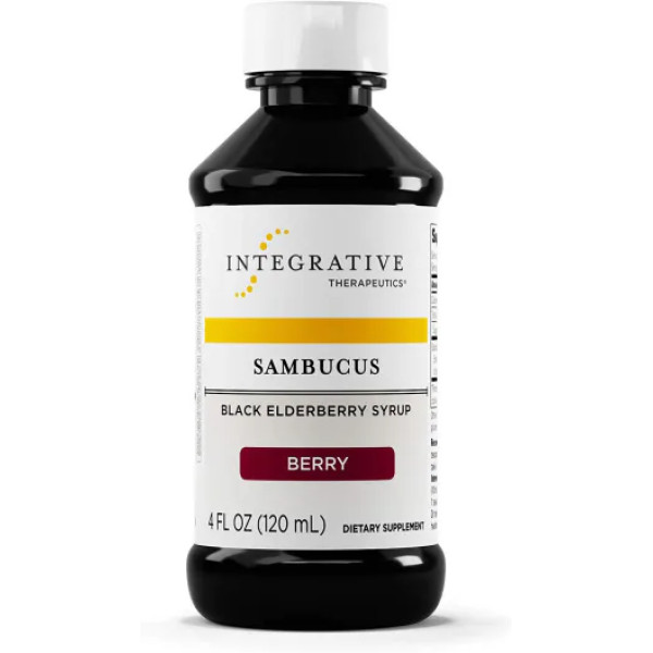 Чорна бузина, Sambucus, Integrative Therapeutics, сироп, смак ягід, 120 мл