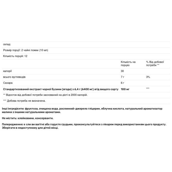 Чорна бузина, Sambucus, Integrative Therapeutics, сироп, смак ягід, 120 мл