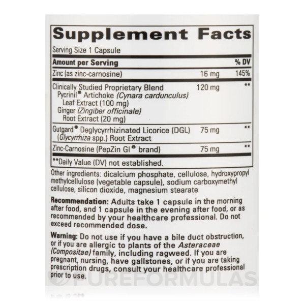 Засіб від печії, Heartburn Advantage, Integrative Therapeutics, 60 вегетаріанських капсул