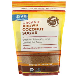 Кокосовий цукор 454 г, Big Tree Farms Coconut Sugar, органічний, коричневий