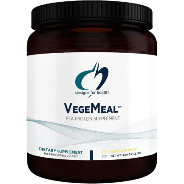 Поживний комплекс з протеїном, VegeMeal, Designs for Health, смак ванілі, порошок, 540 г