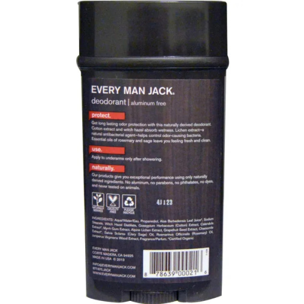 Дезодорант для тіла (кедр), Deodorant, Every Man Jack, 88 г