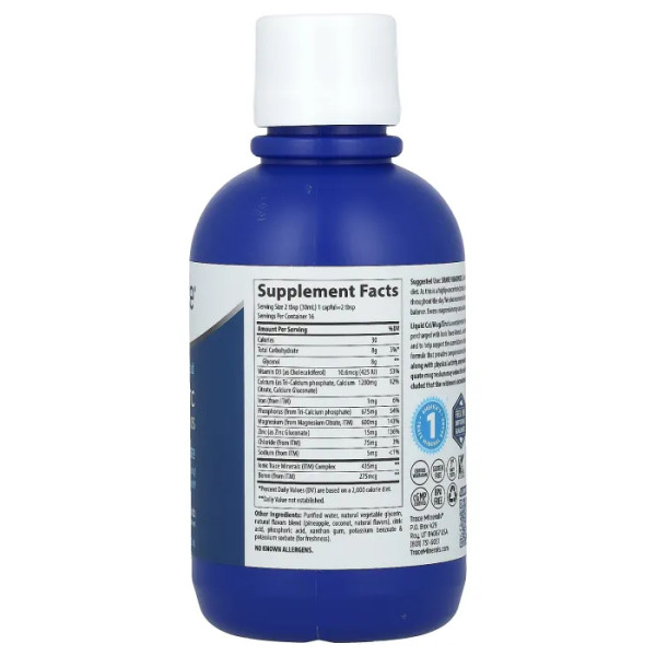 Кальцій, магній, цинк та вітамін D3, Cal\/Mag\/Zinc, Trace, 1200 мг\/600 мг\/15 мг, рідкий, 473 мл