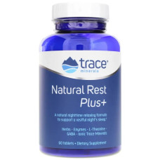 Підтримка сну, Trace Minerals Research NaturalRest Plus+, 60 таблеток