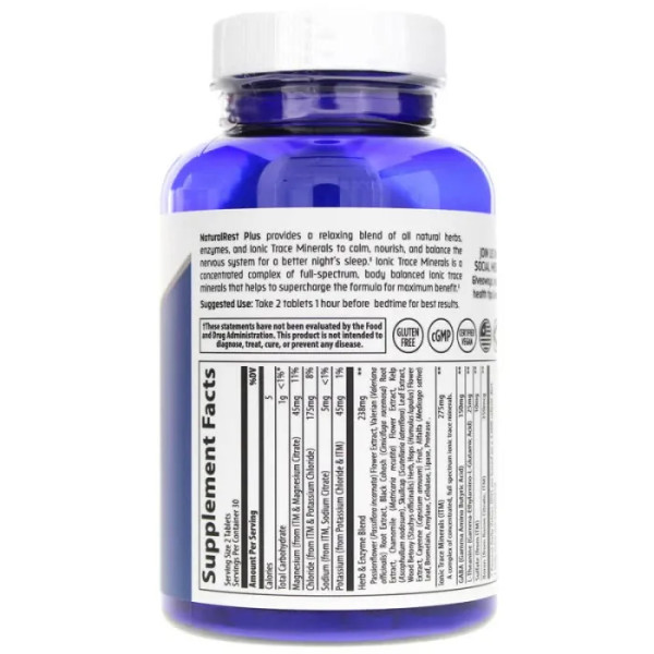 Підтримка сну, NaturalRest Plus+, Trace Minerals Research, 60 таблеток