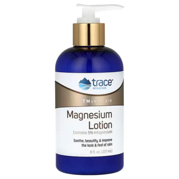 Лосьйон з магнієм, Magnesium Lotion, Trace Minerals ®, TM Skincare, без запаху, 237 мл
