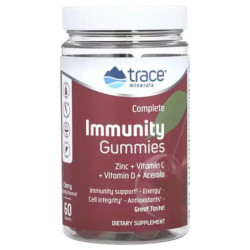 Иммунная поддержка, Trace Minerals Research Complete Immunity, вишневый вкус, 60 жевательных конфет