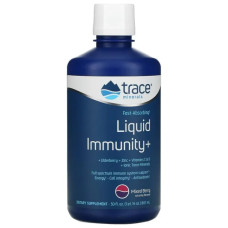 Імунна підтримка, рідка, суміш ягід, Trace Minerals Research Immunity+, 887 мл