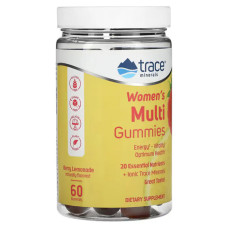 Мультивитамины для женщин, жевательные, вкус ягодный лимонад, Trace Minerals Women's Multi Gummies, 60 жевательных конфет