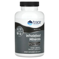Мінерали 642 мг цільнохарчові, Trace Wholefood Minerals, 180 капсул