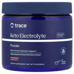 Кето електроліти порошок, апельсин, Trace Keto Electrolyte Powder, 369 г