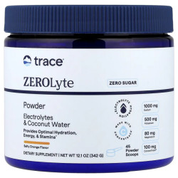 Электролиты, ZEROLyte Powder Trace, вкус соленый апельсин, 342 г