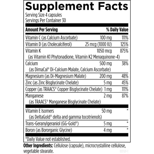 Формула для кісток, OsteoForce, Designs for Health, 120 вегетаріанських капсул