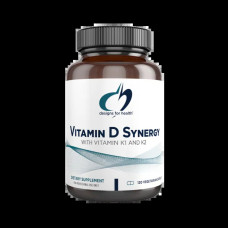 Витамин D3 с K1 2000 МЕ, Designs for Health Vitamin D Synergy, 120 вегетарианских капсул