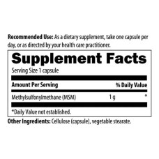МСМ 1000 мг, Designs for Health MSM, 240 вегетарианских капсул