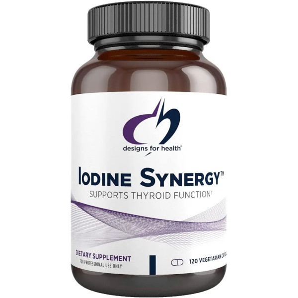 Підтримка щитовидної залози, Iodine Synergy, Designs for Health, 120 вегетаріанських капсул