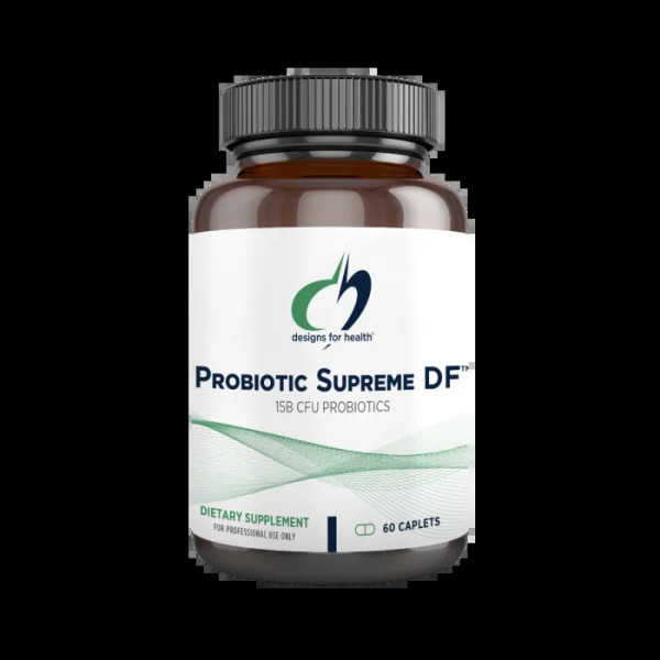 Пробіотик, Probiotic Supreme DF, Designs for Health, 15 млрд. КУО, 60 каплет