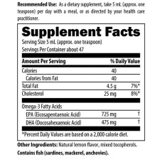 Рыбий жир 1200 мг, жидкость, вкус лимона, Designs for Health OmegAvail Liquid, 237 мл