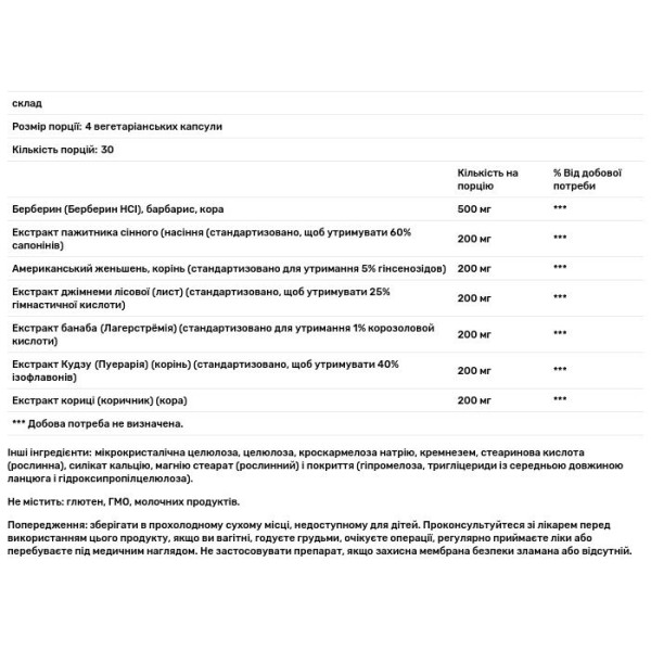 Контроль рівня цукру в крові, трави, GlucoSupreme Herbal, Designs for Health, 120 вегетаріанських капсул