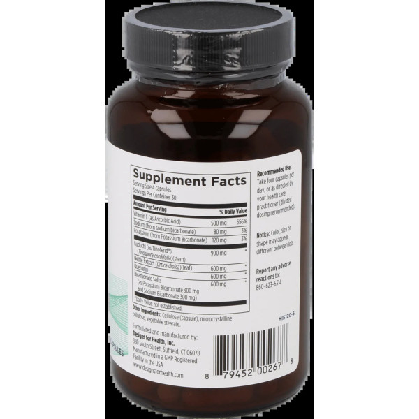 Засіб від сезонної алергії, HistaEze, Designs for Health, 120 вегетаріанських капсул