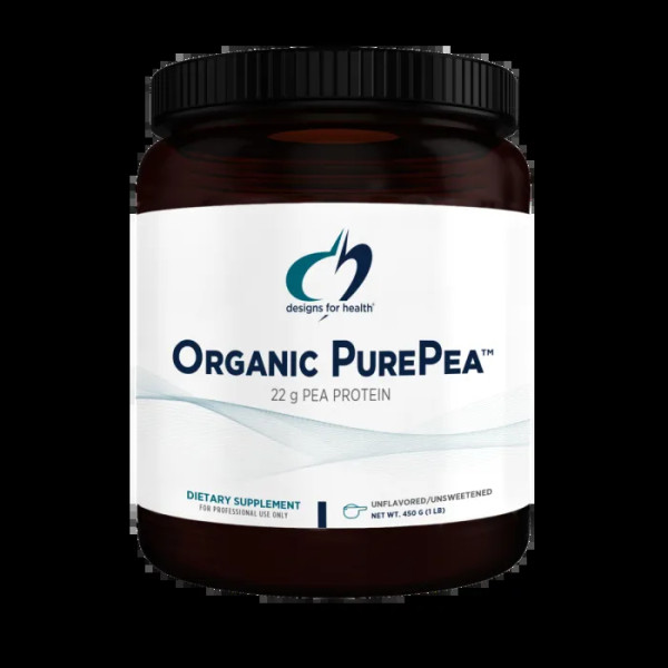 Протеїн гороховий, PurePea, Designs for Health, органік, без смаку, порошок, 450 г
