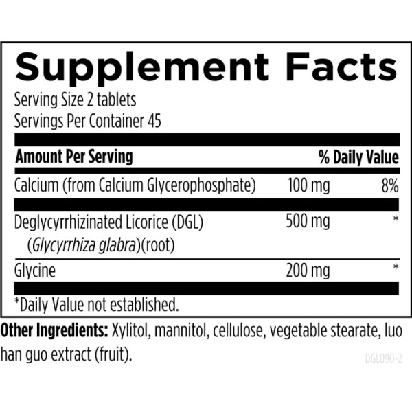 Корінь солодки, екстракт, DGL Synergy, Designs for Health, 500 мг, 90 жувальних таблеток