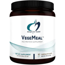 Поживний комплекс із протеїном, смак шоколаду, порошок, Designs for Health VegeMeal, 570 г
