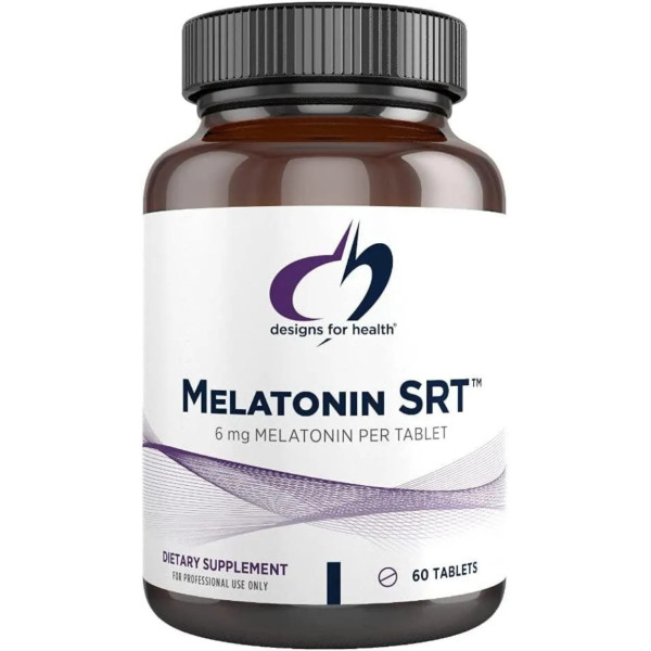 Мелатонін, Melatonin SRT, Designs for Health, 6 мг, 60 таблеток із сповільненим вивільненням