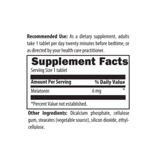 Мелатонін, Melatonin SRT, Designs for Health, 6 мг, 60 таблеток із сповільненим вивільненням