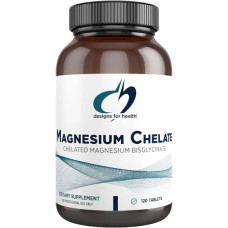 Магний хелат 200 мг, Designs for Health Magnesium Chelate, 120 таблеток