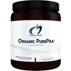 Гороховый протеин, органик, вкус ванили, порошок, Designs for Health PurePea, 450 г