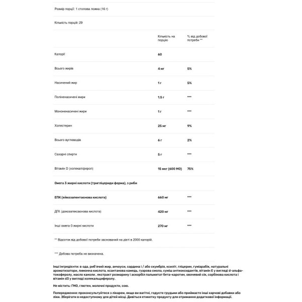 Риб'ячий жир, OmegAvail Smoothie, Designs for Health, персик - манго, емульсія, 454 мл
