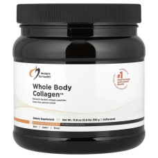 Пептиды коллагена, порошок, без ароматизаторов, Designs for Health Whole Body Collagen, 390 г