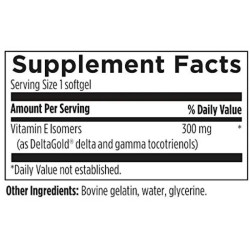Витамин E 300 мг токотриенолы, Designs for Health Annatto E, 30 гелевых капсул