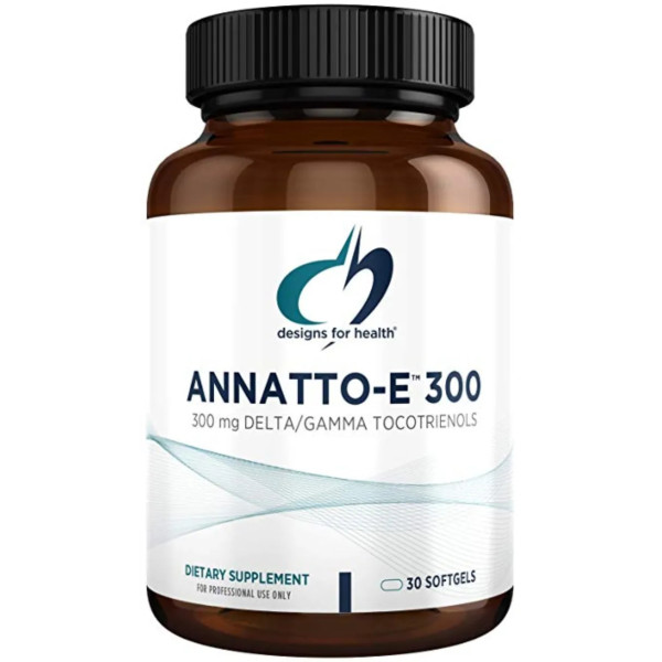 Вітамін Е, токотрієноли, Annatto-E, Designs for Health, 300 мг, 30 гелевих капсул