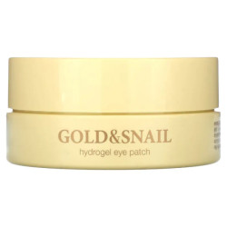 Патчи для глаз гидрогелевые, Petitfee Hydrogel Eye Patch, с золотом и улиткой, 60 шт