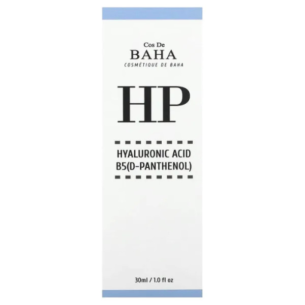 Сироватка для обличчя з гіалуроновою кислотою та В5, HP, Hyaluronic+B5 Serum, Cos De BAHA, 30 мл