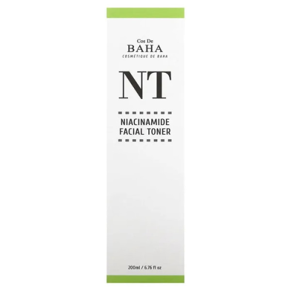 Тонік для обличчя з ніацинамідом, NT, Niacinamide Toner 5%, Cos De BAHA, 200 мл