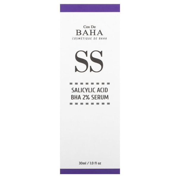 Сироватка для обличчя із саліциловою кислотою, SS, Salicylic Acid 2% Serum, Cos De BAHA, 30 мл