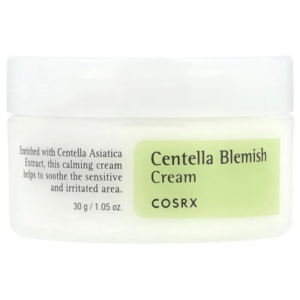 Крем для обличчя, Centella Blemish Cream, CosRx, проти плям, з центелою, 30 г