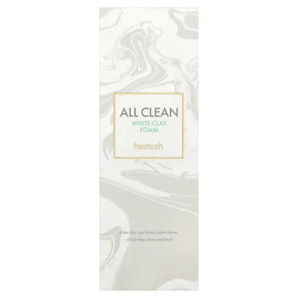 Піна для вмивання, All Clean, White Clay Foam, Heimish, з білою глиною, 150 г