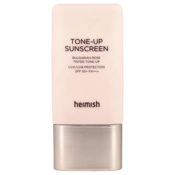 Крем сонцезахисний тональний, Tone-Up Sunscreen, Bulgarian Rose Tinted, SPF 50+ PA+++, Heimish, захист від УФ-випромінювання, освітлення, боротьба зі зморшками, з відтінком Болгарська троянда, 30 мл