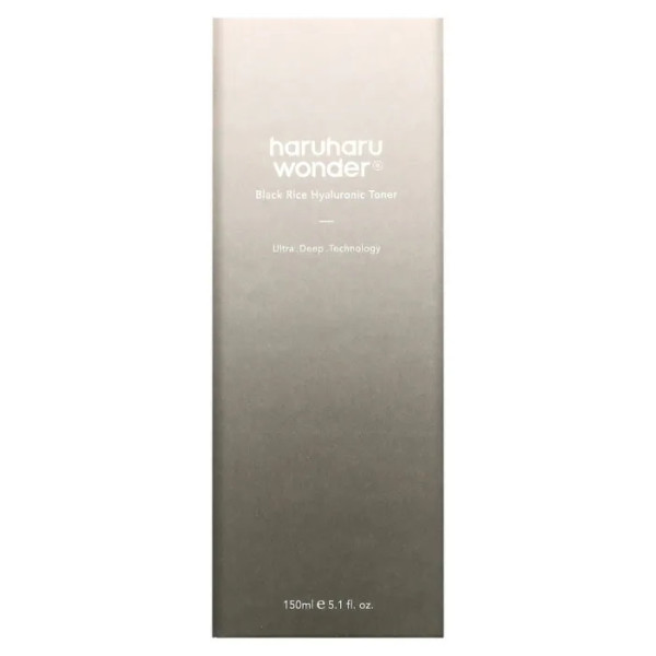 Тонік для обличчя, Black Rice Hyaluronic Toner, Haruharu, гіалуроновий, з екстрактом чорного рису, 150 мл