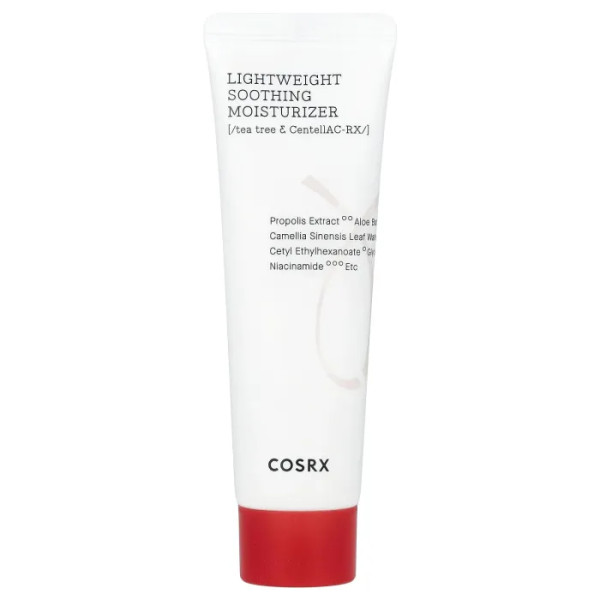 Крем для обличчя, Lightweight Soothing Moisturizer, CosRx, легкий, заспокійливий, зволожуючий, 80 мл