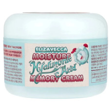 Крем для обличчя з гіалуроновою кислотою, Elizavecca Moisture Hyaluronic Acid Memory Cream, антивіковий зволожуючий 100 г
