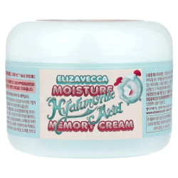 Крем для обличчя з гіалуроновою кислотою, Elizavecca Moisture Hyaluronic Acid Memory Cream, антивіковий зволожуючий 100 г