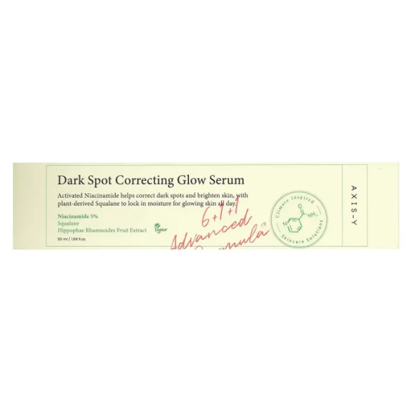 Сыворотка для коррекции темных пятен на лице, Dark Spot Correcting Glow Serum, Axis-Y, 50 мл