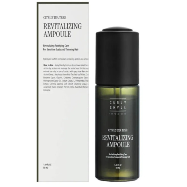 Ревіталізуюча ампула для чутливої шкіри голови та тонкого волосся, Revitalizing Ampoule, CURLY SHYLL, 50 мл